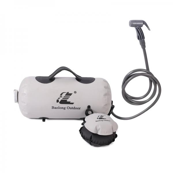 Portable Shower with Foot Pump - Horizontal