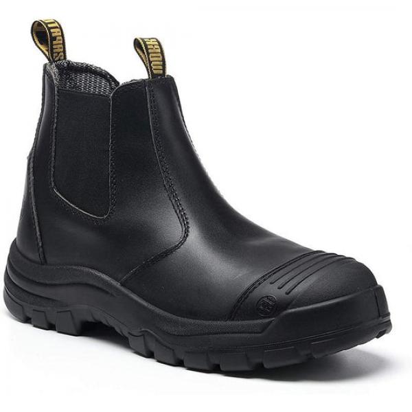 LV 802 Men's Slip-on Work Boots Soft Toe Waterproof Black